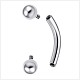 ASTM F136 Titanium internally threaded curved ring